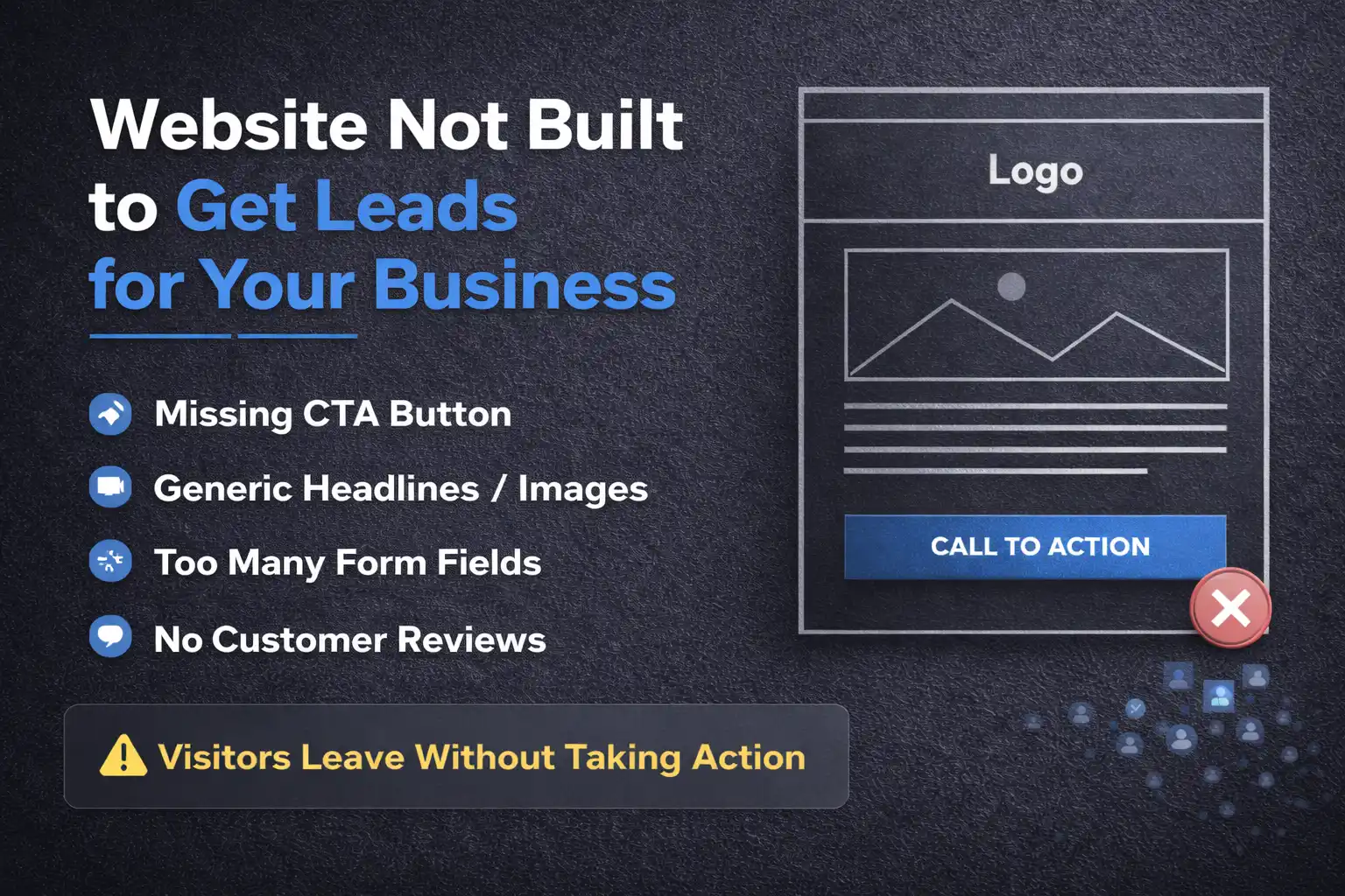 fix your website to get lead for your Business